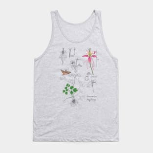 Columbine Botanical-tan Tank Top